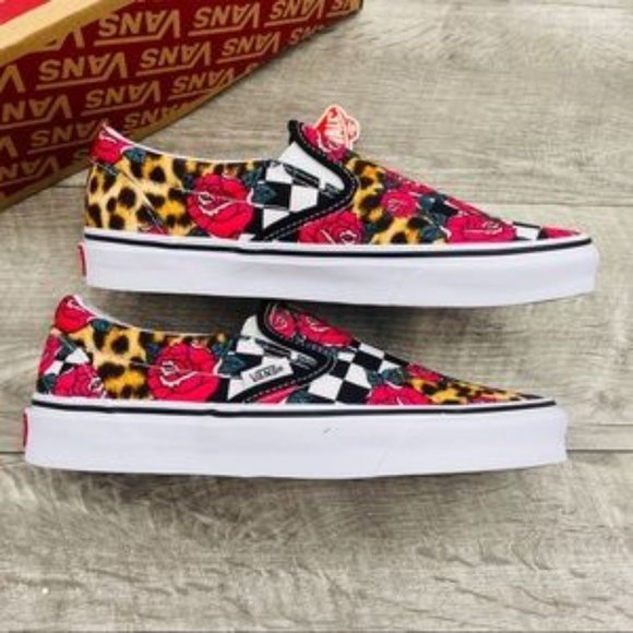 Vans Classic Slip-On Rose Checkerboard - Picture 3 of 6